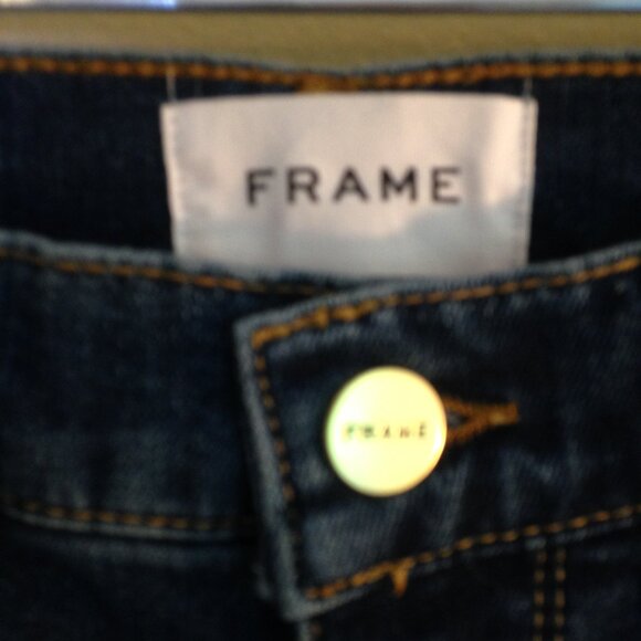 Frame Le Sylvie Crop High-Rise Straight Fit Denim Jeans 26 NWT - Picture 2 of 6